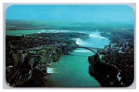 Niagara Falls Ny New York Aerial View Of Niagara Falls Chrome Postcard 669 Picclick