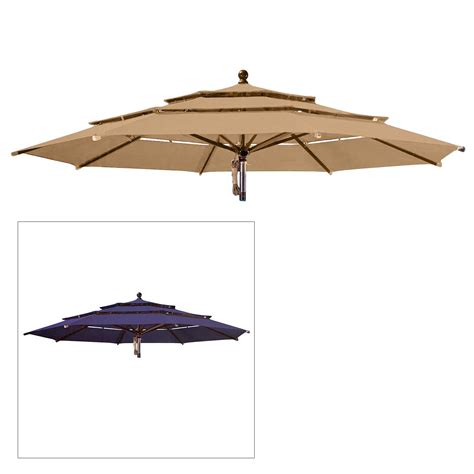 Available patio umbrella replacement canopy fabrics, in order of least to most longevity, include: Replacement Canopy for Item 1900786 Triple Tier Umbrella ...