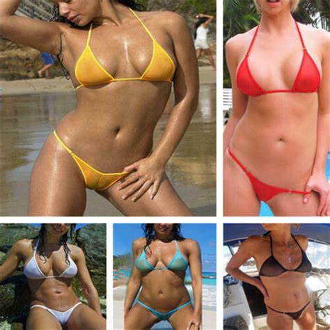 Siateczka Micro Bikini Zestaw Stroje K Pielowe Damskie Brazylijski Prze Roczysty Str J K Pielowy