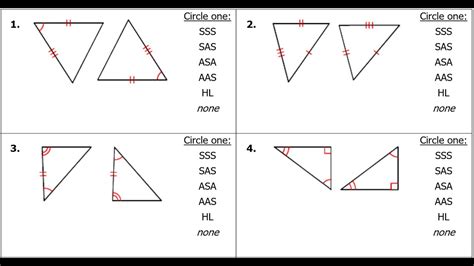 Test B To Proving Triangles Congruent By Sss Sas Asa Aas And