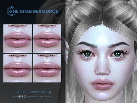Gloss Topper 3 Hq In 2022 Clear Lip Gloss Sims Sims 4