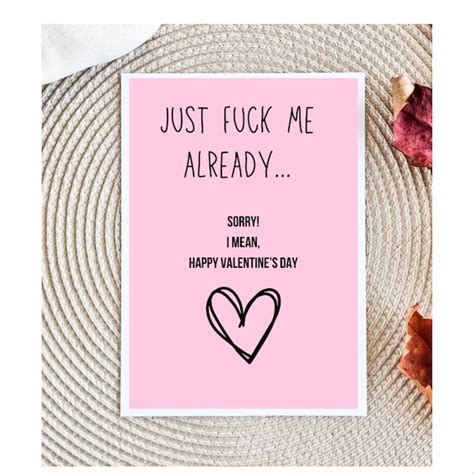 Dirty Valentines Day Cards For Men Etsy