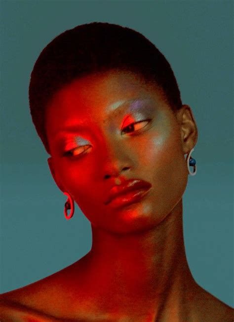 Portrait Photography With Red Light