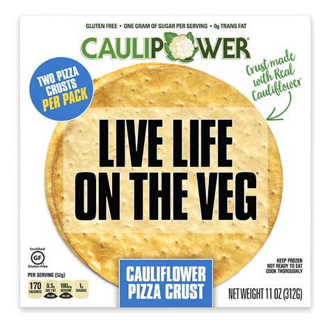 Caulipower Cauliflower Pizza Crusts 2 Pack 11 Oz Frozen Walmart