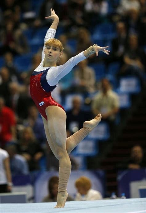 Anastasia Grishina On Floor During The All Around Final At 2013