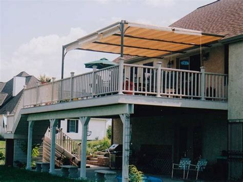 Awnings Amazing Outdoor Deck Awning With Roof Tile And Patio Deck