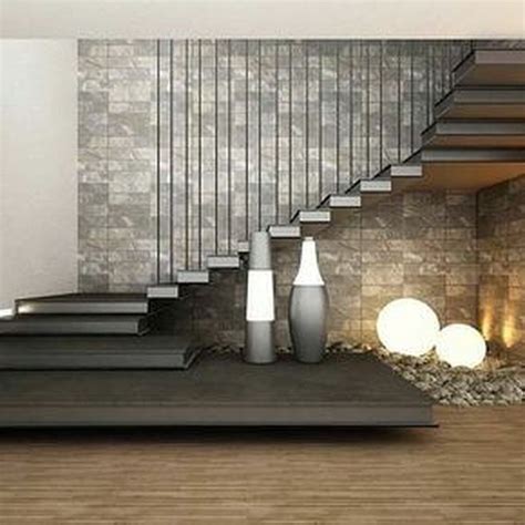 36 Elegant Contemporary Living Room Stairs Style Ideas Modern Stairs
