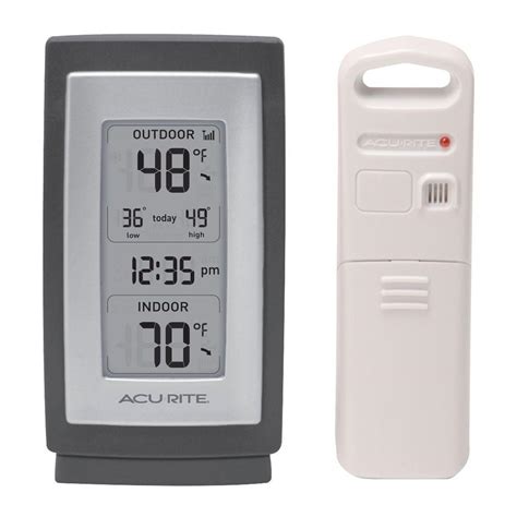 Acurite Wireless Digital Weather Thermometer 00826hd The Home Depot