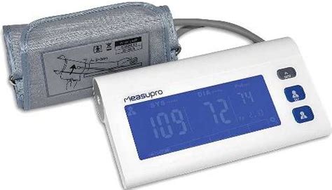 The cuff width should be 20% greater than the diameter of the arm. MeasuPro BPM-80A Digital Arm Blood Pressure Monitor with ...