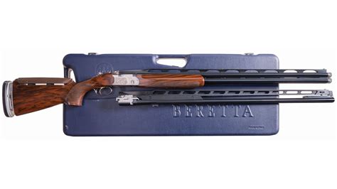 Beretta trap, skeet, skeet usa dt11 interchangeable trigger lock assembly. Engraved Beretta Silver Pigeon II Over-Under Shotgun with Case