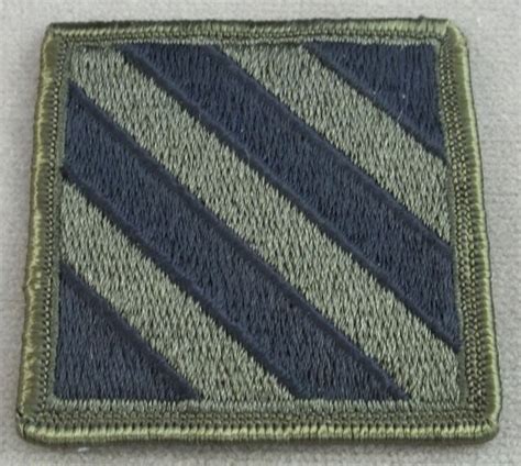 Us Army 3rd Infantry Division Subdued Merrowed Edge Patch Ebay