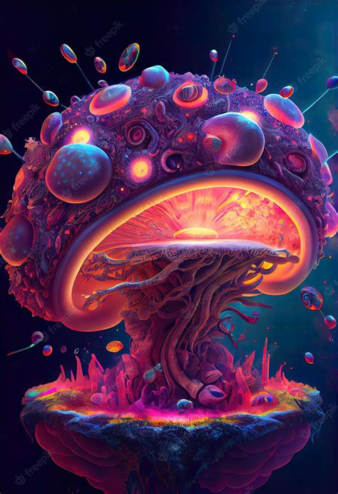 Premium Photo Psychedelic Mushrooms Illustrations