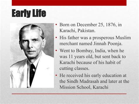 Muhammad Ali Jinnah Profile Ppt