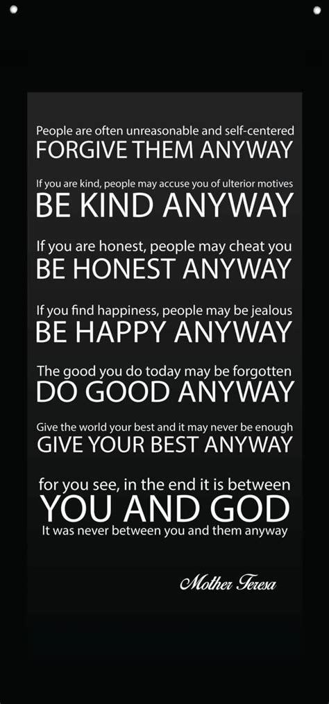 20 Mother Teresa Quote Love Them Anyway Pictures Quotesbae