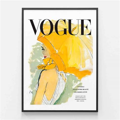 Vintage Vogue Cover Poster Wall Art Or Framed Print 41 Orchard