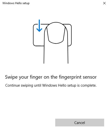 How To Setup Fingerprint Authtication In Windows 10 Windows Hello