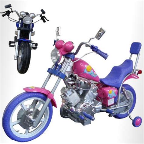 My neighbor gave me a set of training wheels for my 60th birthday, with a hd label he stuck on there. Girly Pink Harley Style Kids Ride On Motorcycle with ...