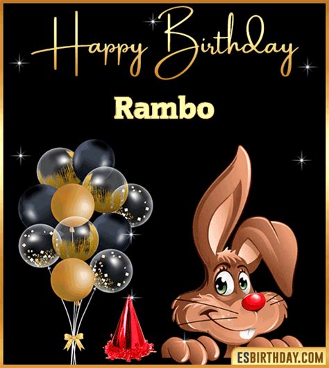 Happy Birthday Rambo  🎂 Images Animated Wishes【28 S】