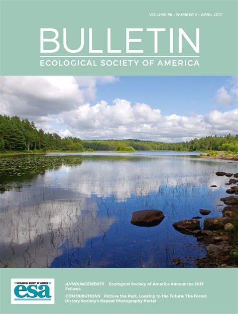 The Bulletin Of The Ecological Society Of America Vol 98 No 2