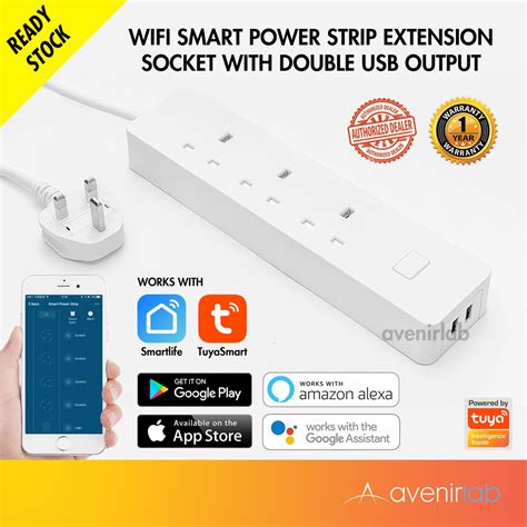 Tuya Smart Home Wifi Smart Extension Socket with Double ...