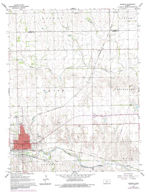 Kingman Topographic Map 124000 Scale Kansas