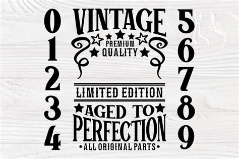 50th Birthday Svg Aged To Perfection Vintage Svg By Tonisartstudio