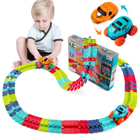 Buy Inbeby 92 Pc Magic Track Toys For 3 7 Year Old Boystoddler Car