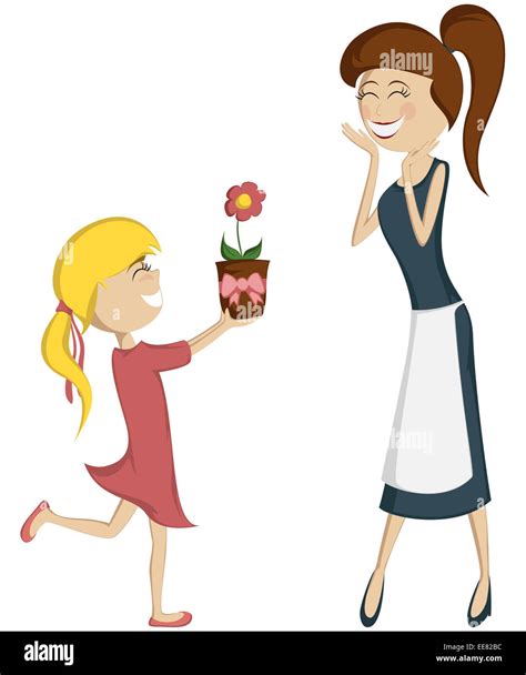 Surprise Mom Colorful And Detailed Cartoon Style Art With A Blonde