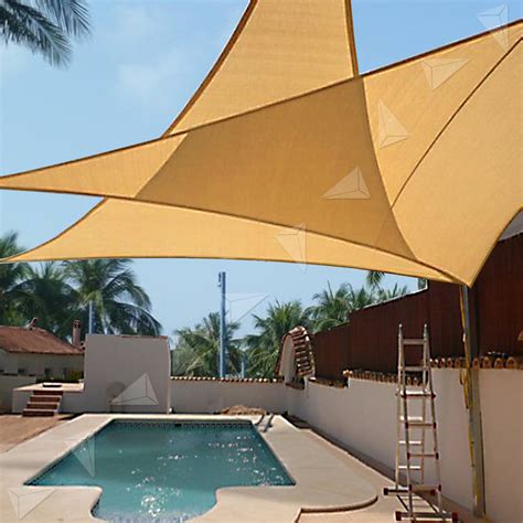 363636m Triangle Shade Sail Sun Awning Canopy Outdoor Camping
