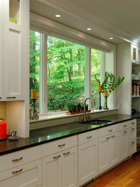 Depending on your kitchen lighting ideas, simple blinds can be used to cool the room down and prevent excess sunlight from entering the kitchen on hot summer days. Kitchen Remodeling Blog: Kitchen Window Treatments Ideas