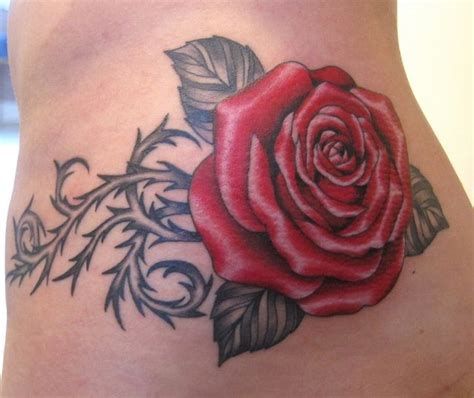 A heart with a crown. rose with thorns | Rose tattoo design, Thorn tattoo, Rose ...