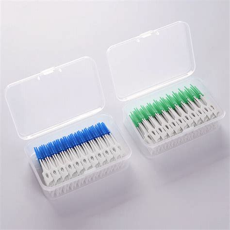 200pcs Silicone Interdental Brushes Super Soft Dental Teeth Floss