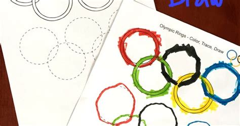 Credit to the original picture uploader. Olympic Rings Coloring, Tracing & Drawing Sheet ...