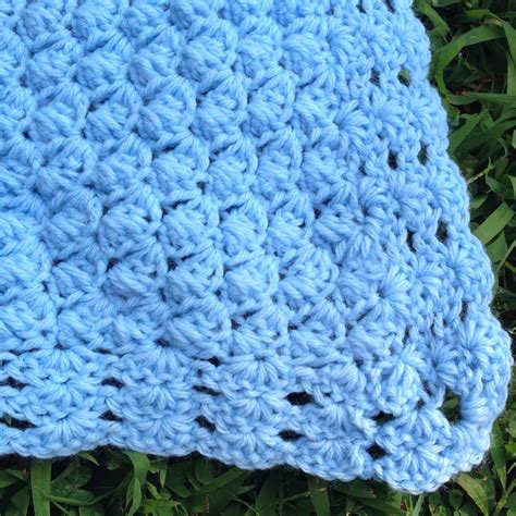 Crochet Baby Blanket Pattern Afghan Pattern Is Crocheted With Shell