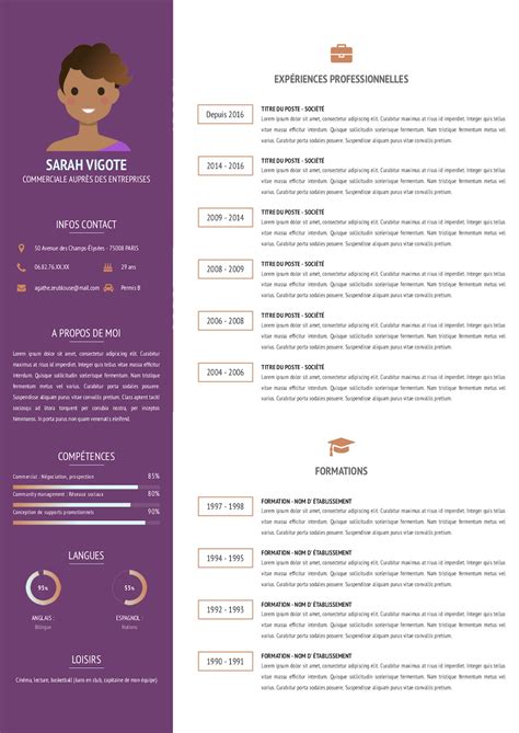 Modele Curriculum Vitae Original Gratuit