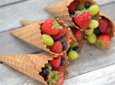Fresh Fruit Cones Snack Building Our Story