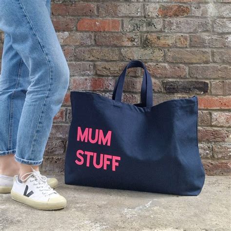 oversized tote bag mum stuff extra large bag by put a name on it