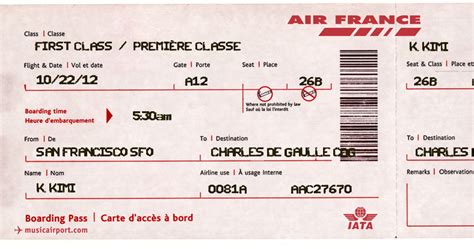Au moment de partir en vacances elles s?aperçoivent que les places n?ont. Kimi Tam Francais: Mon billet d'avion pour Air France