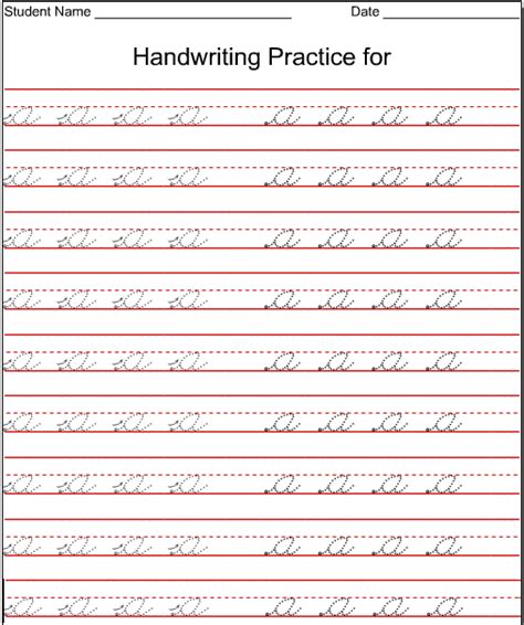 Kindergarten Worksheets Lowercase Cursive Letter A