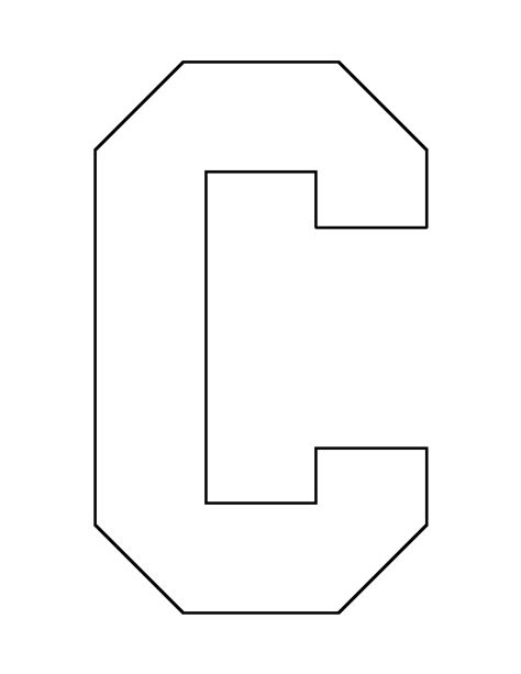 Printable Letter C Template