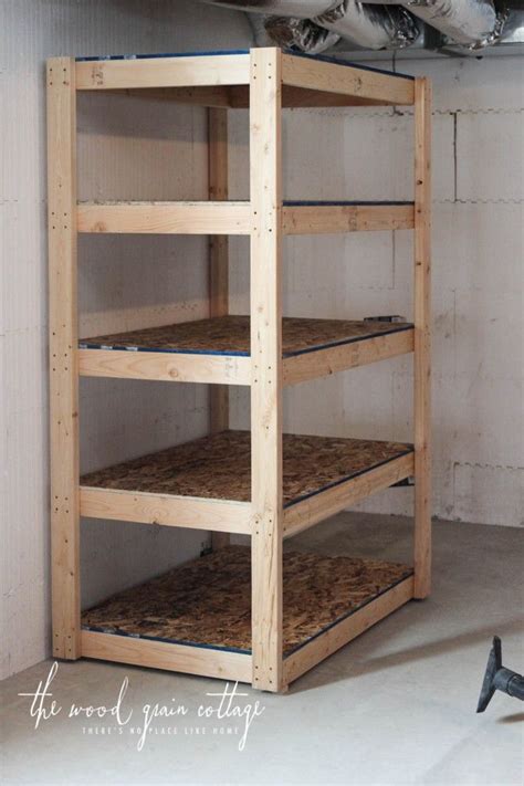 Luckily, we've got the perfect diy garage shelves project for you. DIY Basement Shelving | Basement shelving, Diy storage ...