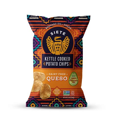 Siete Dairy Free Queso Kettle Cooked Potato Chips Shop Chips At H E B