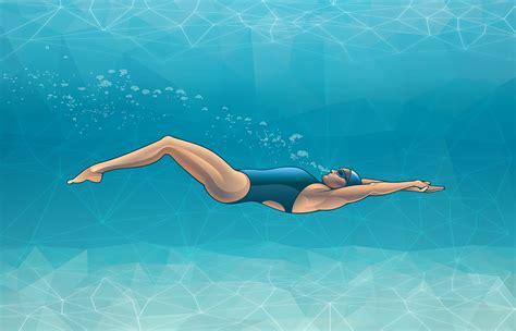 Swim Professional Swimmer Underwater Backstroke On Behance