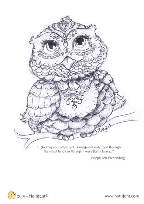 Adult colouring page bundle instant download. Being up with the owls - Hattifant | Owl coloring pages ...
