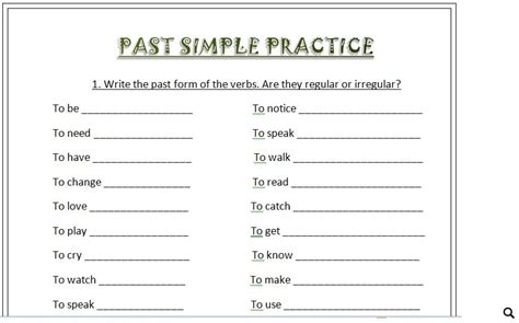 Past Simple Practice