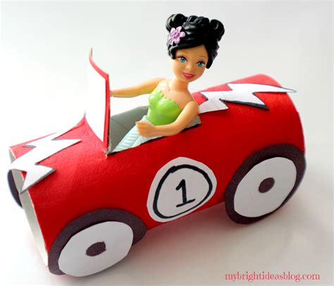 This took me about a half a day to make. Polly Pocket Toilet Paper Roll Car - My Bright Ideas