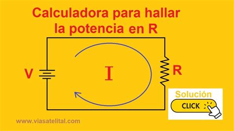 Calculadora De La Ley De Ohm Para Encontrar La Corriente Y Potencia