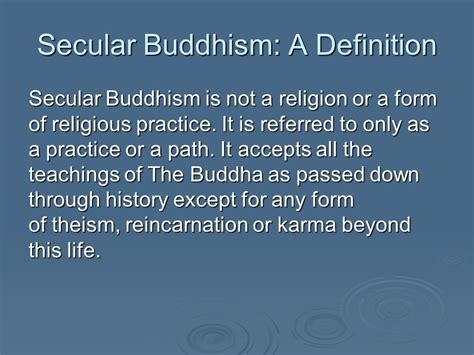 Secular Buddhism ☸️ Secularism Buddhism Teachings