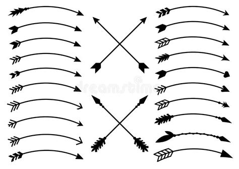 Hipster Arrows Arrows In Boho Style Tribal Arrows Set Of Indian