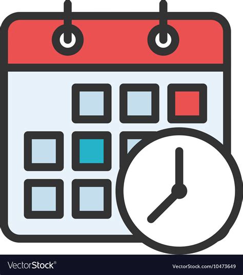 Meeting Deadlines Icon Royalty Free Vector Image